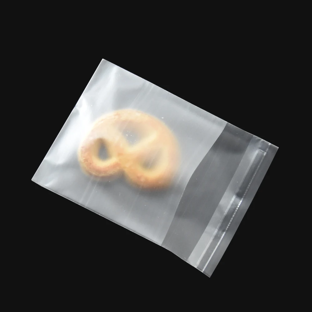 

7x10cm Matte Clear Self Adhesive Cookie Packaging Bags Wedding Party Candy Biscuits Package Birthday Bag Plastic Bags 100pcs/lot