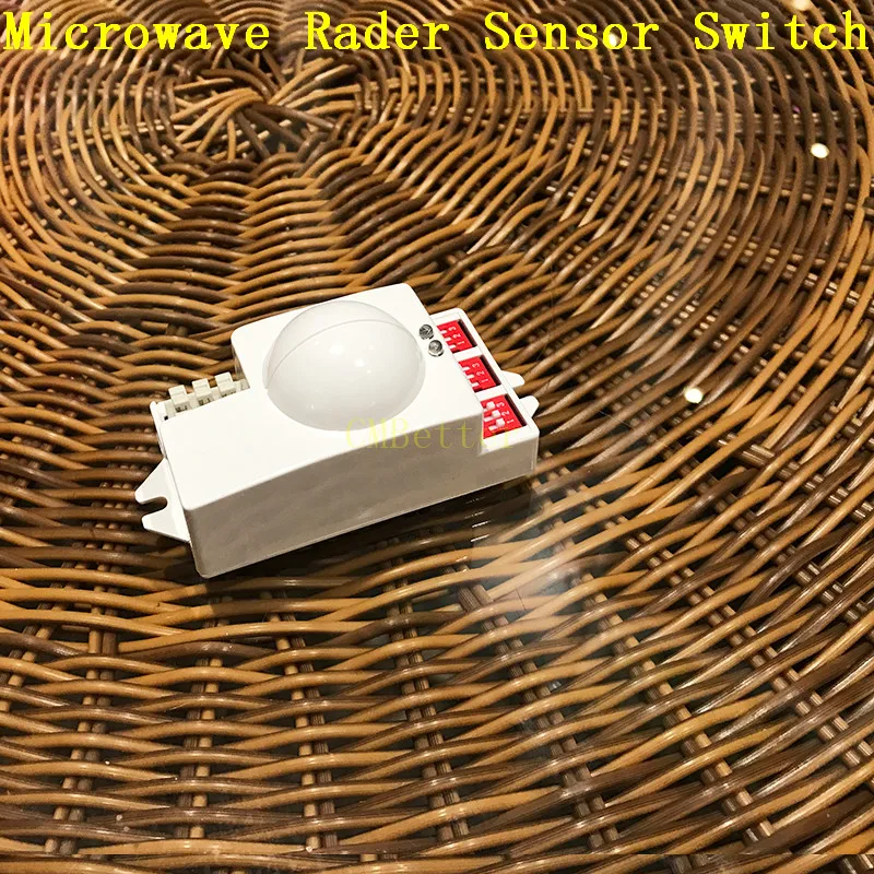 New Microwave Smart Motion Sensor Light Radar Switch Ceiling Recessed Wall Garage Control 220~240V AC 50HZ 360 Degree 500W CM093 (1)