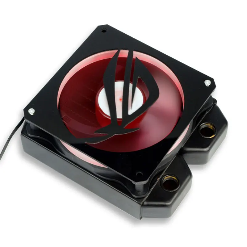 

New Computer Components Mainframe Mirror For ROG Fan Cover 12CM Fans Cooling Lengshui Decorative Cover Water-cooled Accessories