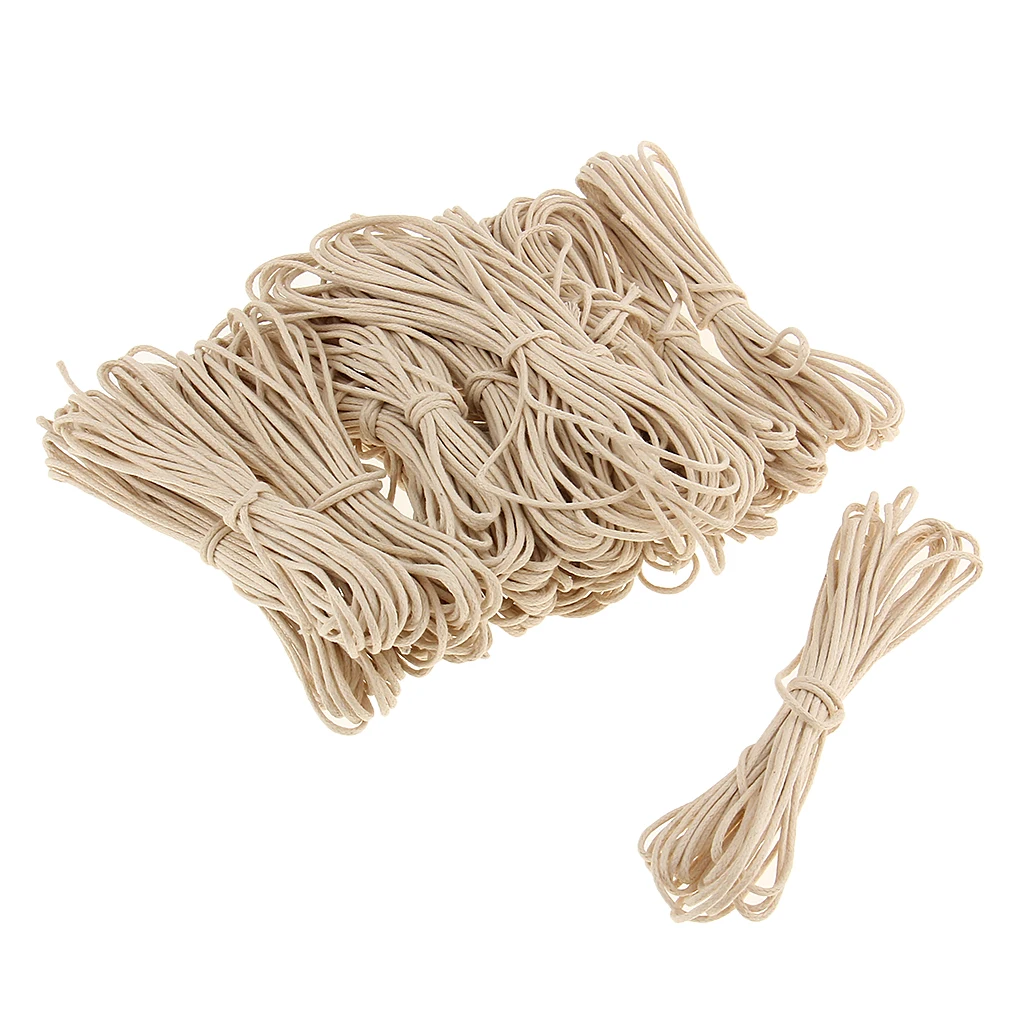 16 Bundles of 5 Meters Jewellery Making Cord DIY Waxed Wires Teether 2mm Thickness