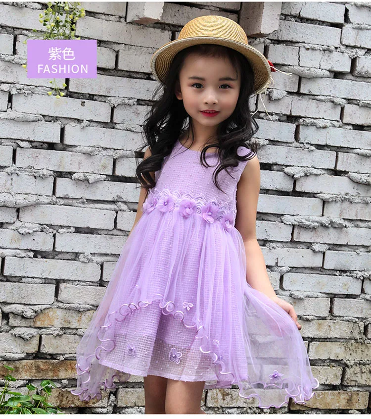 mesh patchwork girls dress summer princess sleeveless asymmetrical girl dress children clothes baby big girls dresses 2017 children clothing  6 7 8 9 10 11 12 13 14 15 years litle teenage big girls floral kids dress summer sundress (14)