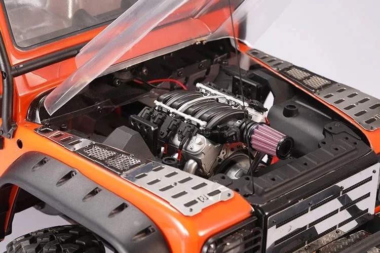 1 комплект LS3 V8 6.2L радиатор двигателя 1/10 Trx4 Jeep Land Rover D90/110/130/двигатели вентилятора