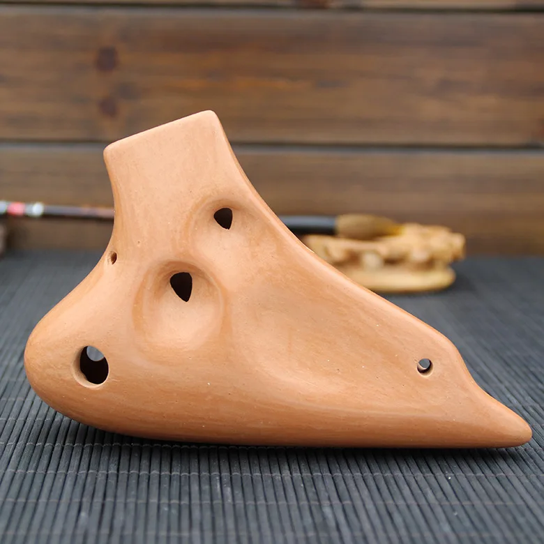 16 отверстий Alto C ocarina Multi камерный терракотовый с защитной сумкой/ремешок/руководство