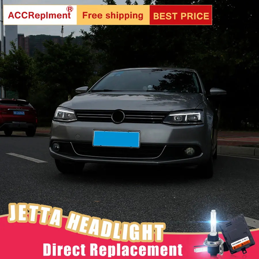2 шт. светодиодный ные фары для VW Jetta 2012 2016 Автомобильные ангельские глазки