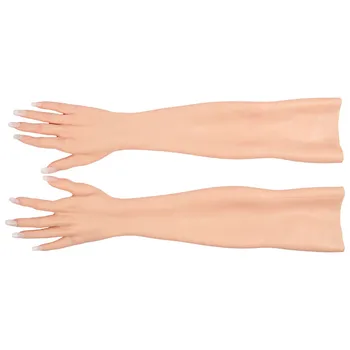 

Artificial Silicone Glove Prosthetic Protect Cover Scars Highly Simulated Skin Pattern For Female Hand Injuries Hide Scars