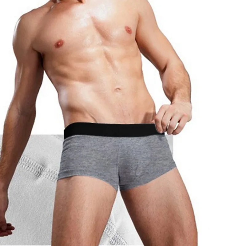 

MoneRffi Elastic Underwear Male Mens Breathable Underwear Boxers Cotton Boxershorts Men Boxer Shorts Cueca Underpants Man