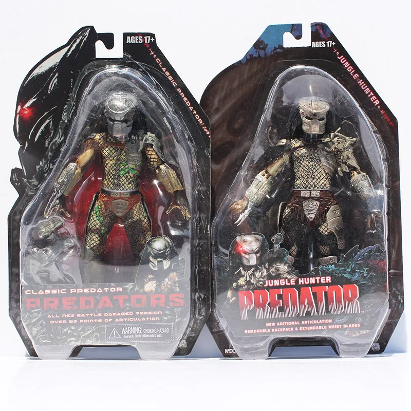 Розничная 1 шт. NECA 25th anniversary классическая фигура Хищника Хищник джунгли Охотник ПВХ фигурка модель игрушки " 20 см