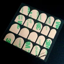 10 шт.(20 листов/шт) накладные наклейки для ногтей s, маникюр накладные ногти искусство красоты 3M468MP материал Двухсторонняя клейкая наклейка