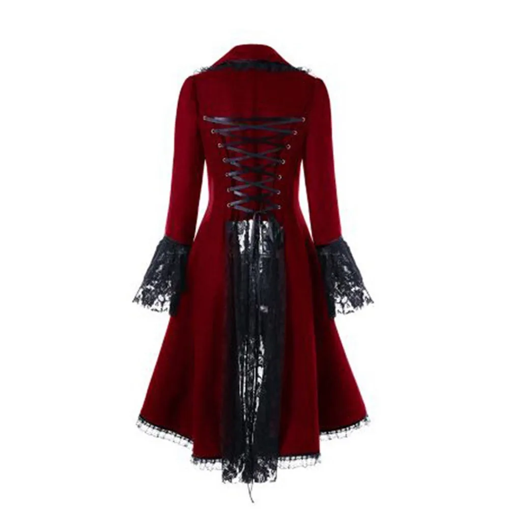 Rosetic, готическое женское черное пальто с длинным рукавом, кружевное, из кусков, Бандажное, для девушек, Униформа, смокинг, пиджак, вечерние, для клуба, элегантное, осеннее пальто