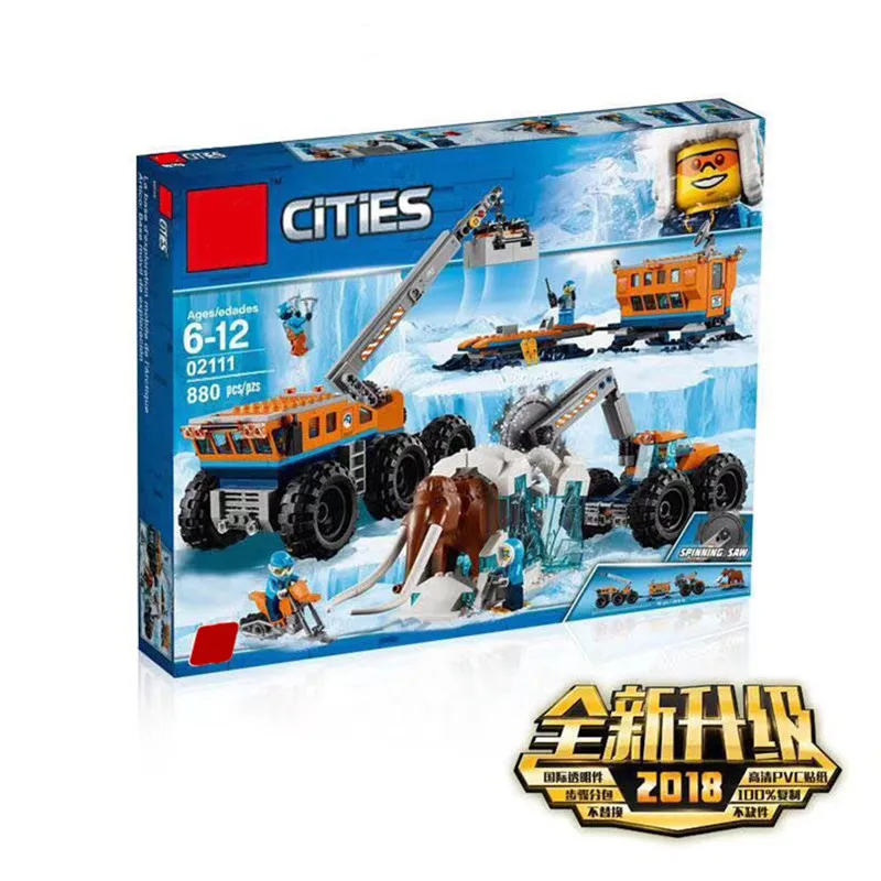 

New City Set Arctic Exploration Mobile Base Compatible With LegoINGLYS City 60195 Model Building Block Bricks Toys Children 04B