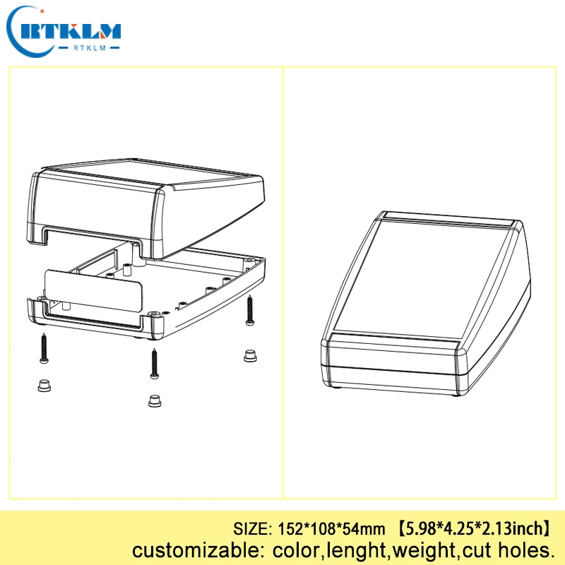 caixa de projeto de plástico abs caixa