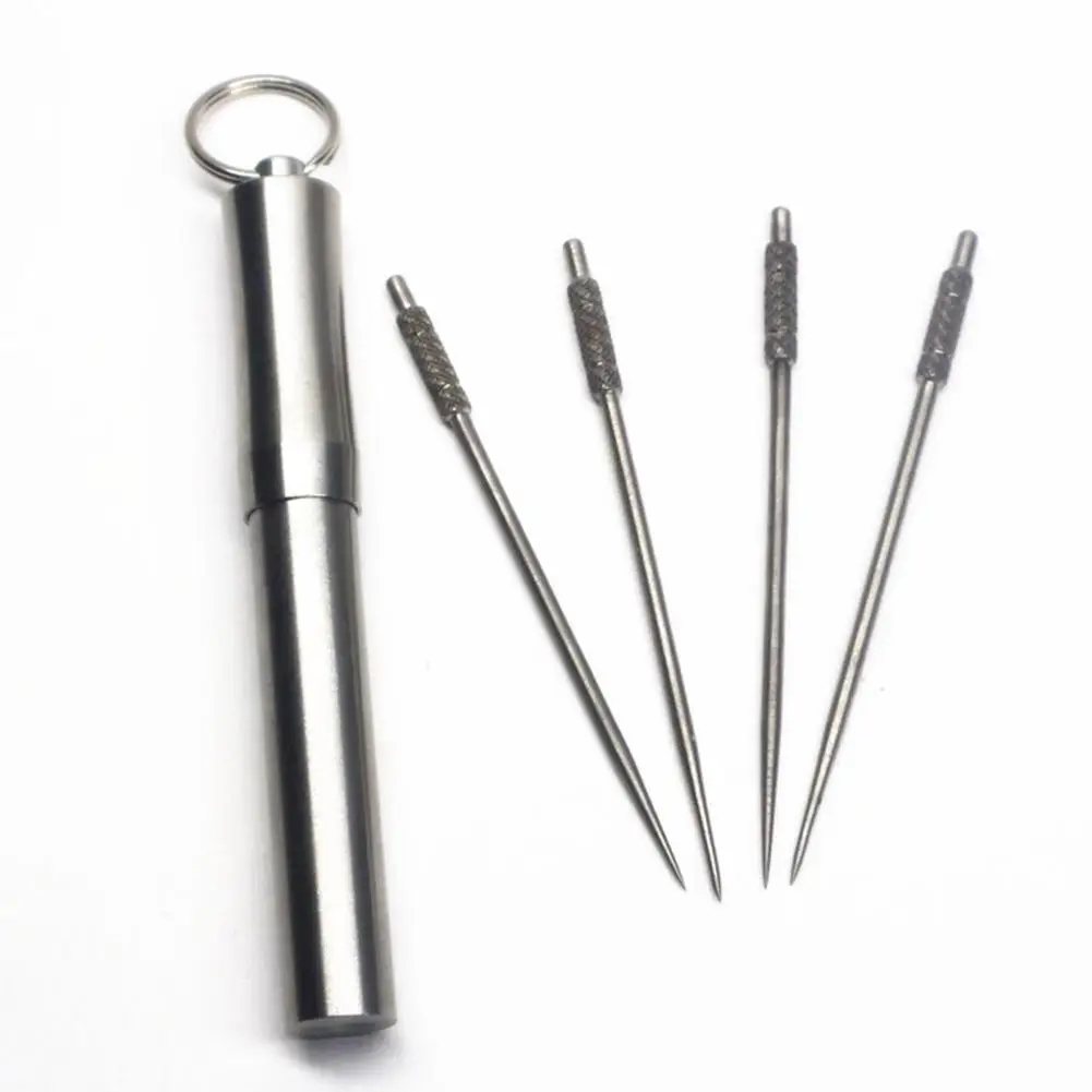 Stainless Steel Portable Toothpick Outdoor Waterproof Travel Seal Box