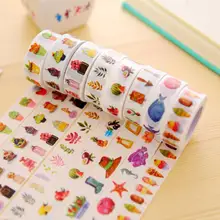Лучшие 2 шт./лот Kawaii Красочные Васи Клейкие ленты Набор DIY декоративные клей Клейкие ленты S маскирования Клейкие ленты Скрапбукинг Бумага декоративные Scotch Клейкие ленты