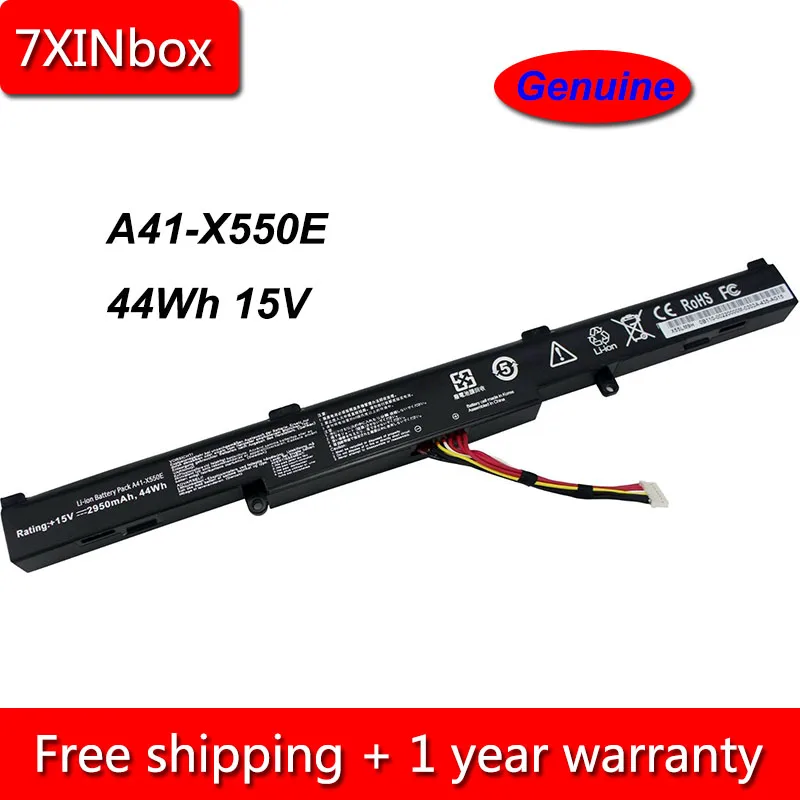 7xinbox 44wh 15v A41x550e Laptop Battery For Asus X450 X450e X450j