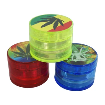 

New 4 Layer 2" Leaf Herbal Herb Tobacco Grinder Smoke Spice Crusher Hand Mill Muller 1VDE 5951 Drop Shipping