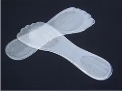 Высокое качество 1 пара по уходу за ногами массируя силиконовый гель Стельки Arch Поддержка прозрачные Нескользящие ножки массажер стельки