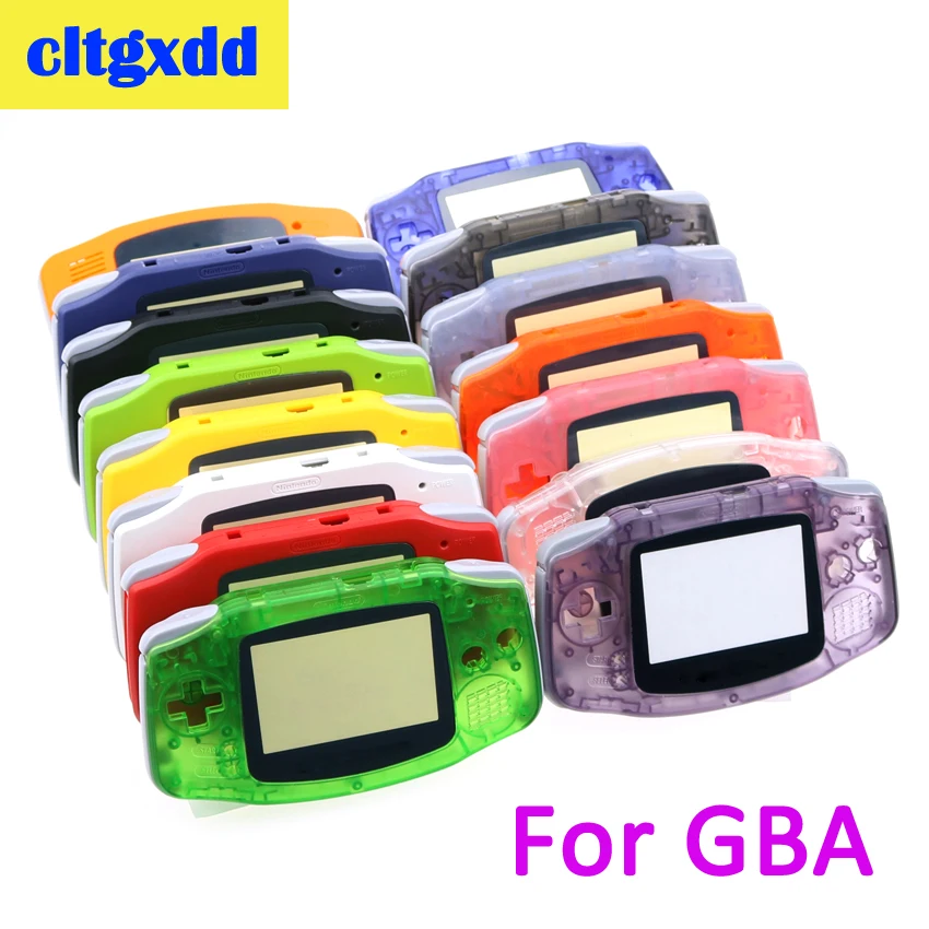 Cltgxdd полный запасной Корпус Корпуса для nintendo Game Boy GBA прозрачный синий корпус игровой консоли