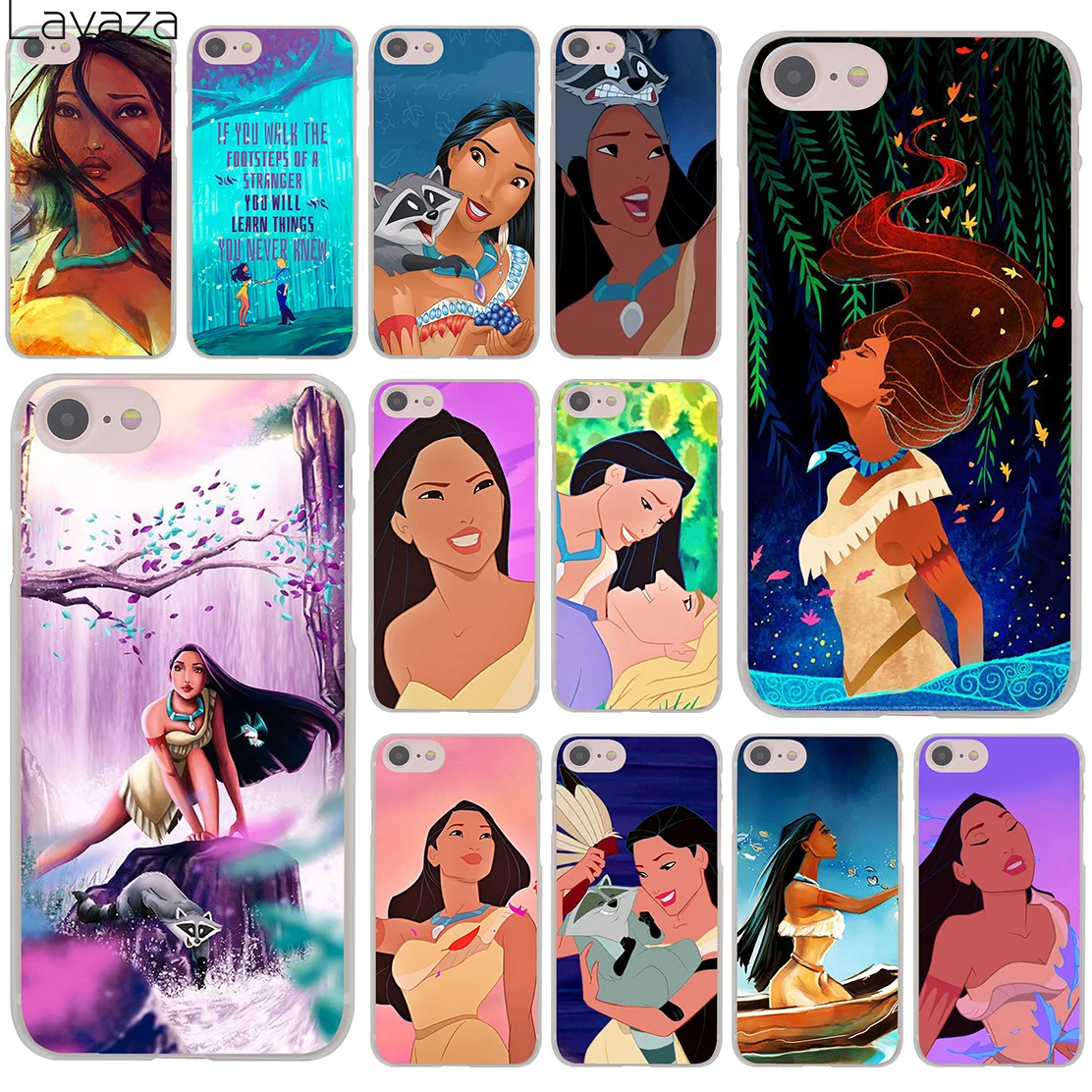 Lavaza мультфильм Pocahontas аниме жесткий чехол для телефона iPhone XR X 11 Pro XS Max 8 7 6 6S 5 5S SE 4S 4