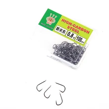 100PCS/Lot 0.1# 0.3# 0.5# 0.8# 2# 3# 4# 5# 6# 7# Fishing Barbed Hook With Field Fishing Hooks Carp Anzol Fishhook Fishing Sort out
