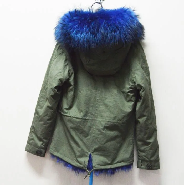 Новая модная теплая женская зимняя верхняя одежда синий женский настоящий пуховик с мехом лисы куртка с капюшоном пальто