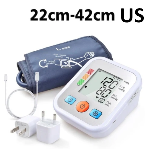 ELERA Домашний медицинский прибор для измерения артериального давления тонометр для измерения артериального давления - Цвет: 22-42cm US