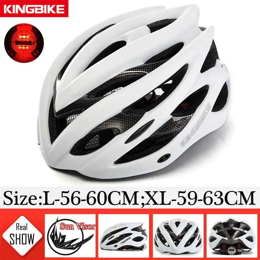 KINGBIKE велосипедный шлем матовый черный сверхлегкий MTB In-mold велосипедный шлем с козырьком дышащий дорожный горный открытый велосипедный шлем - Цвет: 629-T2