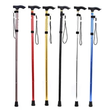 Для Прогулок треккинговые палки ультра-светильник 4-секционный Регулируемый складной Алюминий сплав треккинг полюс ледоруба для кемпинга Пеший Туризм