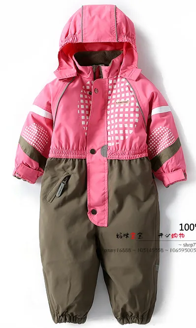 Зимняя верхняя одежда с капюшоном; комбинезон; Детский комбинезон; куртка; пальто; детская верхняя одежда; ветрозащитная водонепроницаемая куртка; Лыжная одежда - Цвет: color4