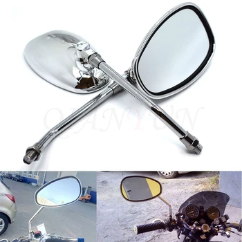 

Universal motorcycle rearview mirror 10mm oval street car rearview mirror for Suzuki GSXR GSX-R 600 750 1000 K1 K2 K3 K4 K5 K6