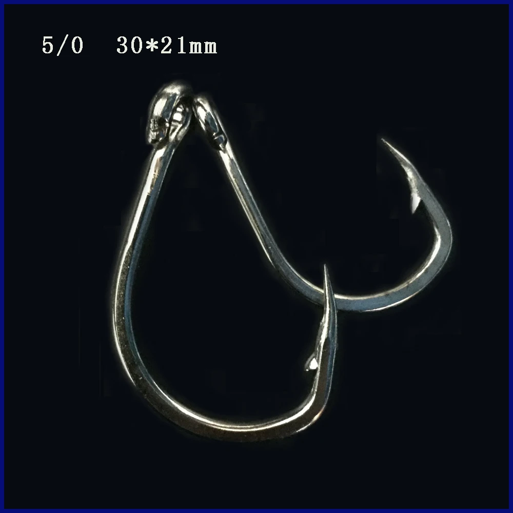 CN06 5/0 Assist hook Sea Fishing Hook Jigging Hook Stainless steel