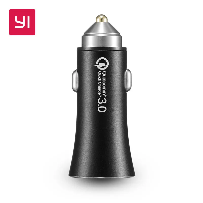 

YI Smart Fast Charge Car Charger Dual-port Auto Charger Dual USB Output Quick Charge 3.0 USB Port