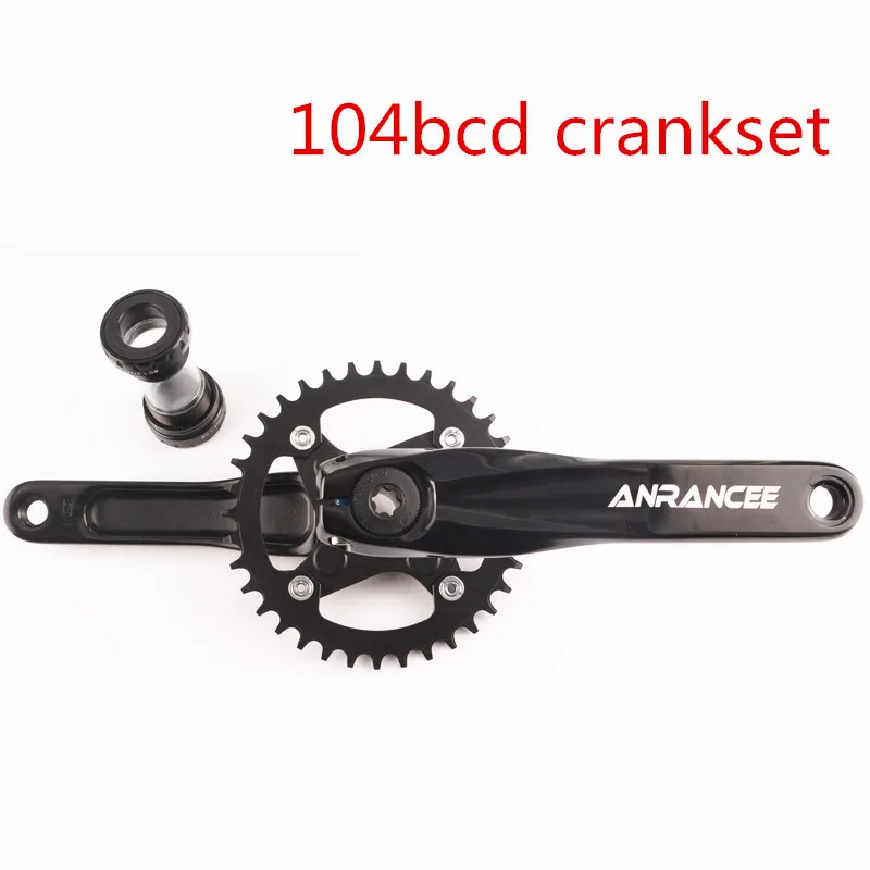 Anrancee 104bcd велосипедный кривошипный комплект из алюминиевого сплава с нижней