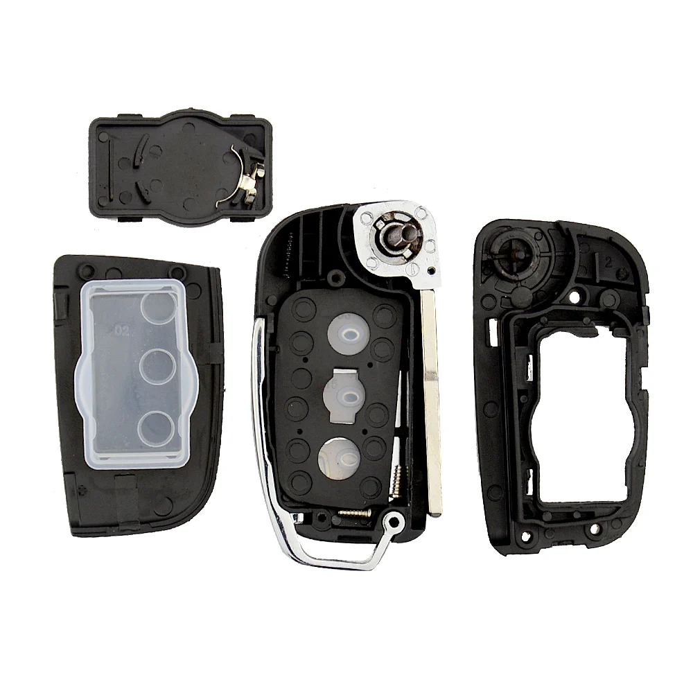 Чехол для автомобильного ключа OkeyTech Ford Fiesta Focus Ecosport Kuga Escape C Max складной Сменный с 3