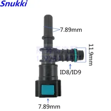 7,89 мм 7,89 ID8 ID9 тройник Топливопровод быстроразъемный соединитель Два шт один лот подключение 6 мм внутренний диаметр 2 шт в партии
