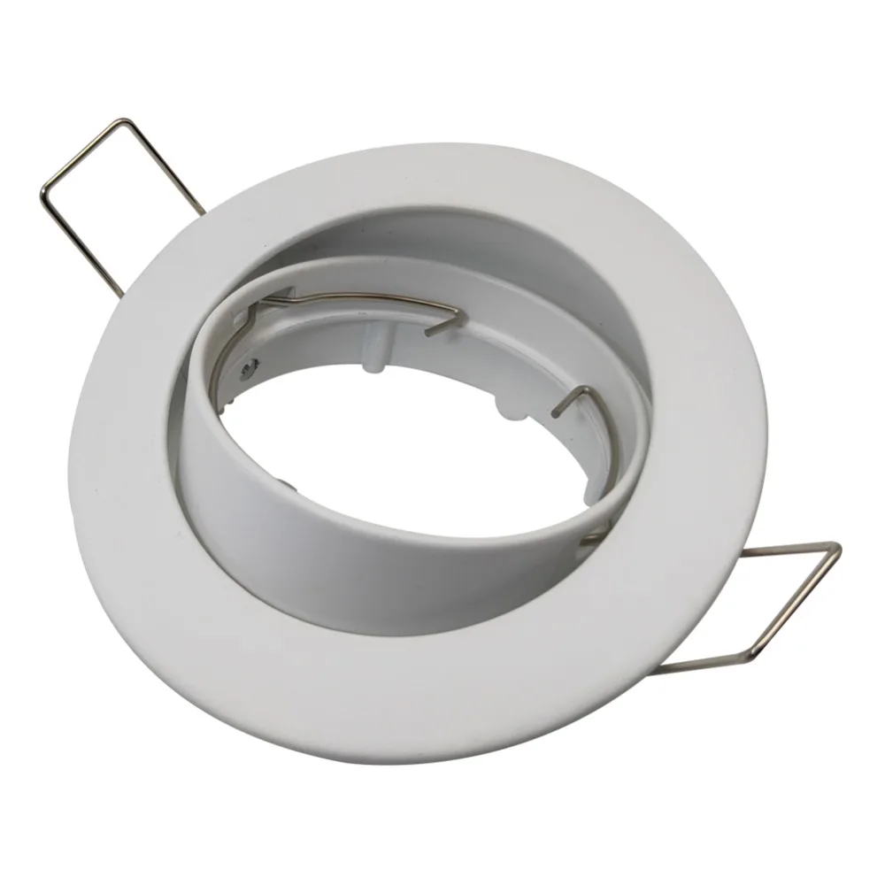 Регулируемый держатель лампы GU10 MR16 240 в, белый светильник, современный встраиваемый потолочный светильник для кухни, спальни, гостиной