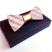 Рубашка галстук мужчины Цветной древесины дизайн древесины бабочкой бабочка бантом мужской галстук деревянные галстуки-бабочки галстук комплекты