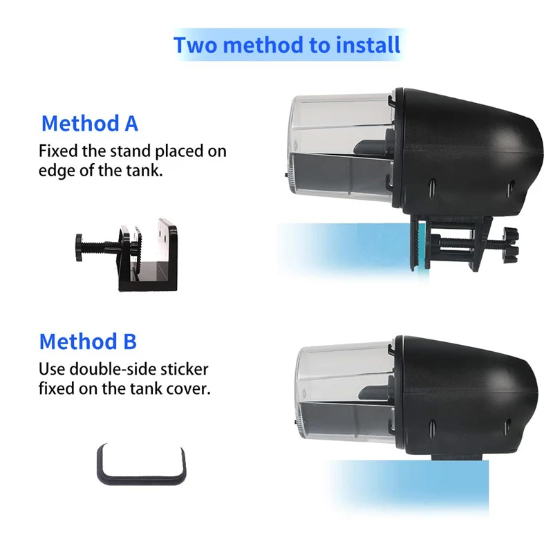 3 Portable Automatic Electrical Fish Feeder Digital  Fish Tank Timer Feeder Home Aquarium Tank Food Feeding Weekend Holiday Helper