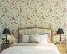 beibehang Vintage papel de parede Countryside 3d Wallpaper Non-woven Pastoral Garden Bedroom Living Room Sofa TV Background Wall beibehang thick version of the vertical striped wallpaper warm living room bedroom pastoral non woven tv background wallpaper