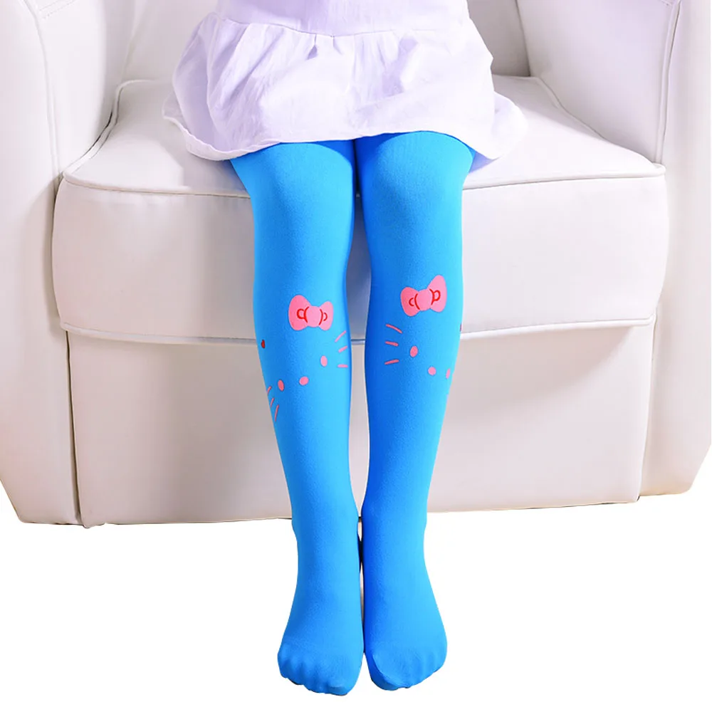 

Opaque Footed Girls Kids Tights Kitty Cat Pattern Velvet Soft Dancing Children Girls Kids Stockings Tights 12 Colors