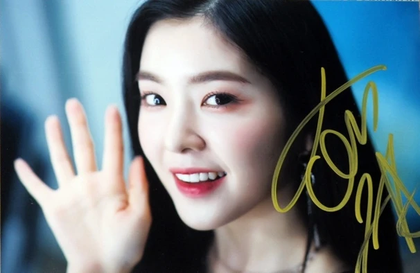 Подпись красный бархат Irene с автографом фотография K-POP 4*6 4 версии 082018