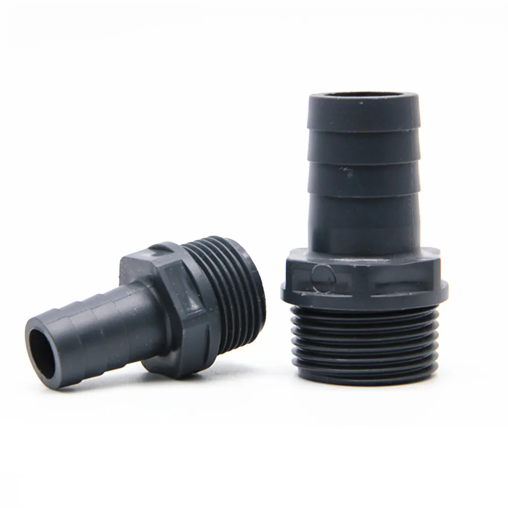 

1Pcs 1/2"-2" Male Thread To 8-50mm Pagoda Connector Hi-quality Soft Water Pipe Connector UPVC Fittings Irrigation Hose Parts