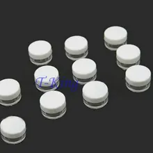 50 шт. 5 г мини Прозрачный Пластиковый пустой банка для пищевых продуктов путешествия косметический образец Макияж Контейнер для крема для лица дизайн ногтей Органайзер Домашний