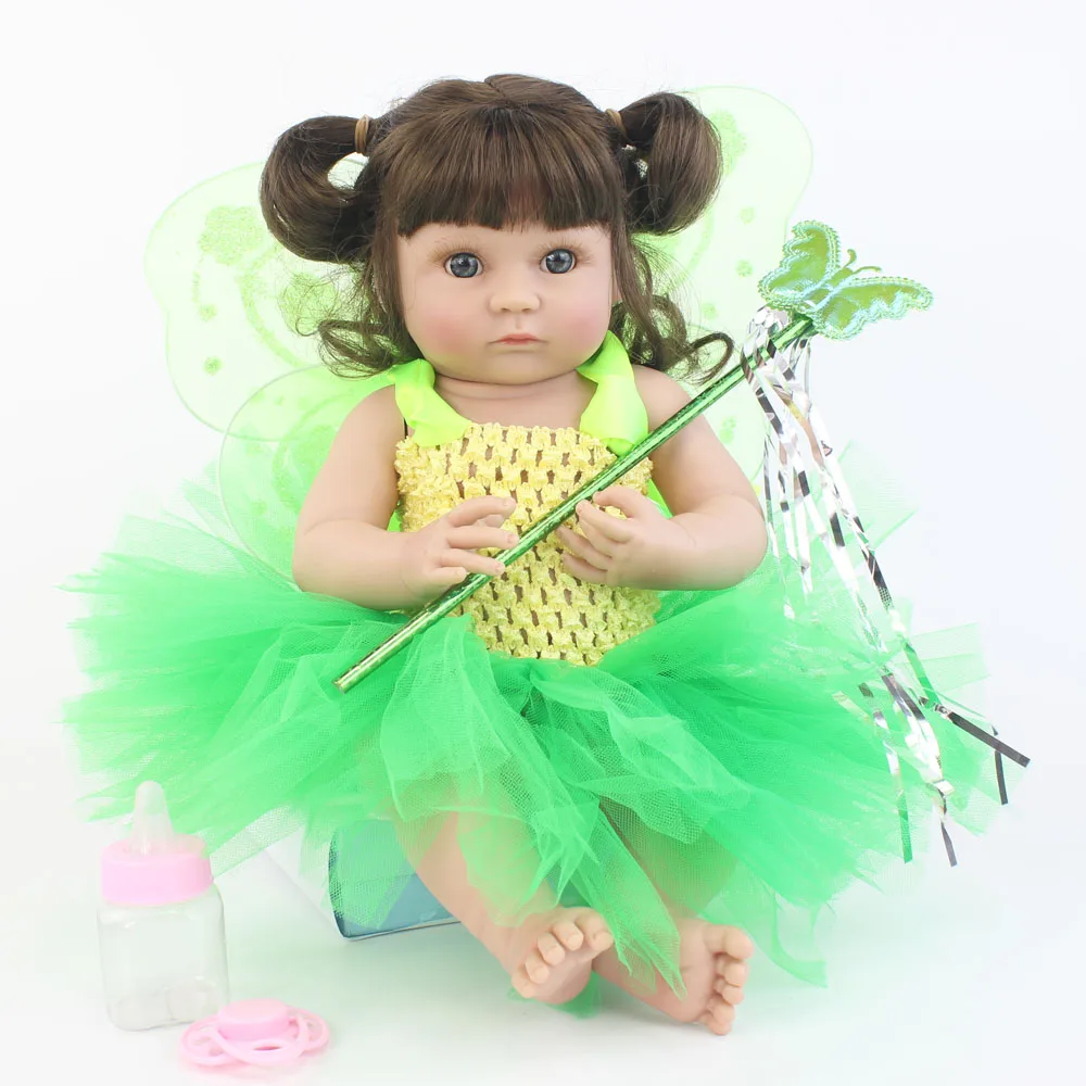 40 см полностью силиконовая кукла Reborn Baby Doll Toy 15 ”мягкая виниловая мини-кукла принцессы для девочек, подарок на день рождения, игровой домик, игрушка для купания