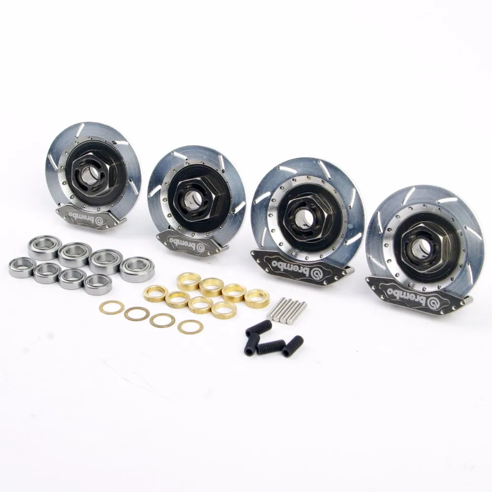 1:10 Scale Wheel Rim Brake Disc in Aluminum Alloy fit 1/10 RC On-Road Racing Car Model Parts and Accessories