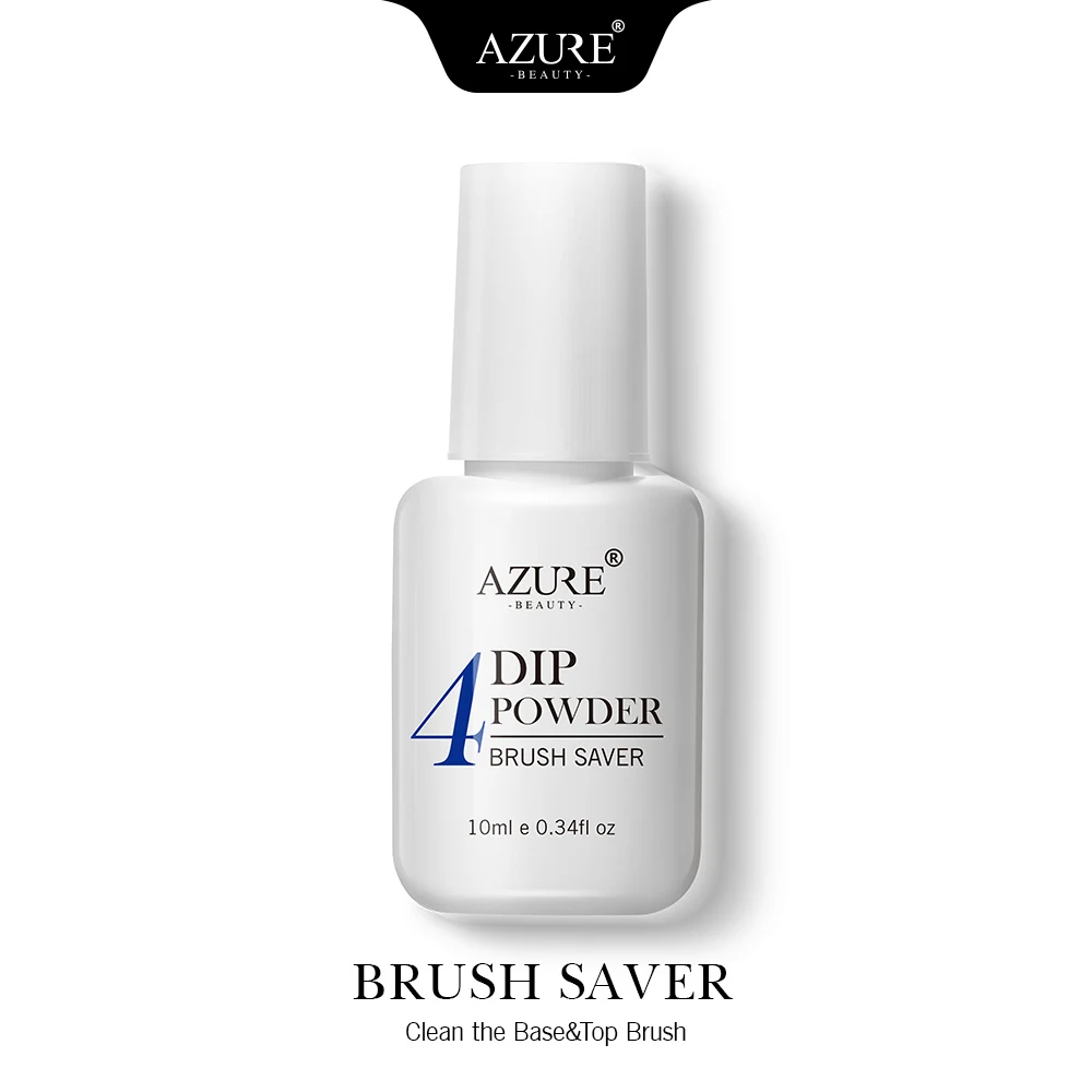 BRUSH SAVER Azure beauty Новейший цветной погружающийся порошок для нейл-арта, голографический порошок для ногтей, система погружения пыли, порошок, натуральный сухой блеск, порошок для ногтей - Цвет: BRUSH SAVER