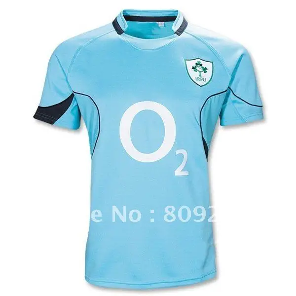 Ireland 11/12 Home SS Rugby Jersey! Ireland O2 jerseys! CUSTOMIZED team