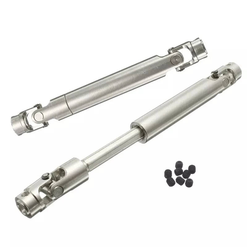 

2PCS Xtra Speed Stainless Steel Center Universal DriveShaft For Axial SCX10 RC Car Parts