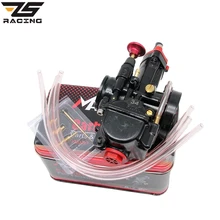 ZS-Racing de Alta calidad de La Motocicleta 28 30 32 34mm Carburador Mikuni Carburador Scooters Con Chorros de Energía Universal