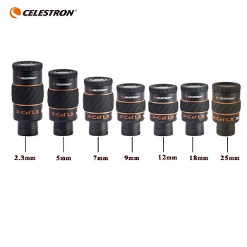 

Celestron X-CEL LX 2.3mm 5mm 7mm 9mm 12mm 18mm 25mm Eyepiece 60 Degree Wide-angle Telescope Nebula Planetary Eyepiece 1.25 "