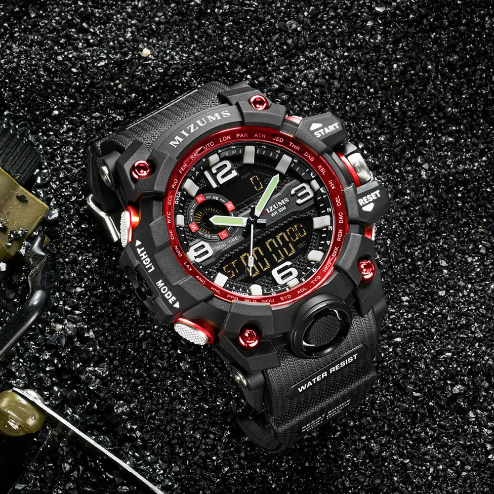 Big Dial Digital Watch S SHOCK Men Military Army Watch Water Resistant LED Sports Watches luxury brand mizums watches drop shipping (21)